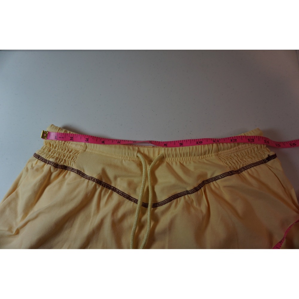 Womens Yellow 2 Piece Skort Set V-Neck Top Activewear Athleisure Small - Picture 13 of 15